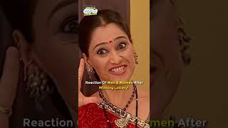 Reaction Of Men amp Women After Winning Lotterytmkoc funny comedy relatable shorts [upl. by Derag]