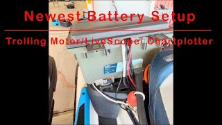 👍Battery Setup for Seadoo Fishpro Trolling Motor LiveScope 126sv Chartplotter and 12v Bubbler💯 [upl. by Salkin696]