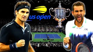 UNFORGETTABLE BATTLE 🎾🔥🏆 Federer vs Cilic US Open 2014 SemiFinals  Tennis Highlights [upl. by Lihka]