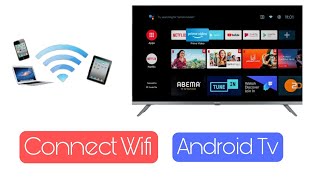 How To Connect Wifi Android Tv  Android Tv Te Kivabe Wifi Connect Korbo  Smart Tv Wifi Connection [upl. by Shumway]