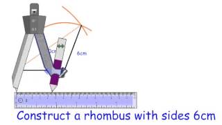 Constructing a Rhombus [upl. by Hafeenah]