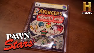 Pawn Stars Do America Rare Stan Lee Signed quotThe Avengersquot Comic Season 2 [upl. by Anuait]