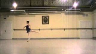 Valeriia Chaykina Vaganova Ballet Academy class [upl. by Etnovad]