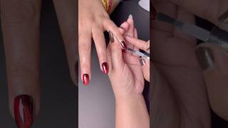 Magnetic 🧲 Cat Eye Gel X Nails at Home 🏡 shorts nails nailextension gelxnails gelnails [upl. by Nahum926]