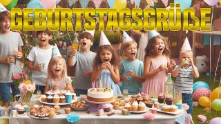 Geburtstagsgrüße für Kinder 🎉 Herzlichen Glückwunsch zum Geburtstag für WhatsApp kostenlos [upl. by Neevan]