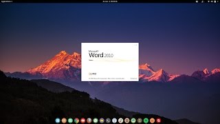 Microsoft Office 2010 on Linux using Wine [upl. by Eatnoj966]