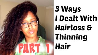 Hair Loss Part 1  How I dealt with Regrowth Causes Solutions amp My Experience with PCOS [upl. by Sirhc]