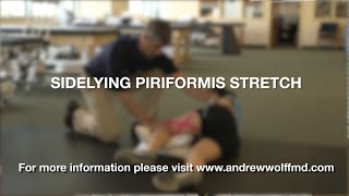 Side Lying Piriformis Stretch [upl. by Senoj941]