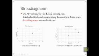 Korrelationsanalyse  Kovarianz  Korrelationskoeffizient  Streudiagramm [upl. by Socram]