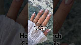 How to Hailey Bieber French Chrome Nails neonail neonaildeutschland chromenails nailtutorial [upl. by Feld47]