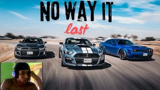 Hellcat vs Camaro vs Mustang  THE ULTIMATE REACTION  ital2x [upl. by Gan892]