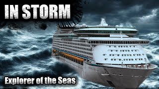 Stormy Seas Rock Royal Caribbean Vessel During Transatlantic Journey [upl. by Ahsemal]