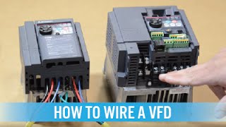 How to wire a VFD  variable frequency drive [upl. by Pierpont]