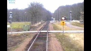 Sweden LIDKÖPING  GÅRDSJÖ 2008 View from the Train Drivers Cab [upl. by Sugar]