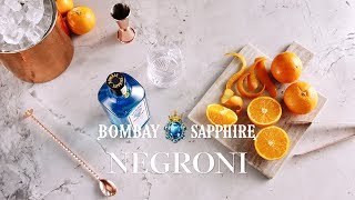 How To Make The Bombay Negroni Cocktail Recipe [upl. by Rebmaed]