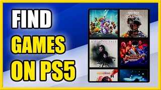 How to Find Missing amp Deleted Games on PS5 Game Library Fast Tutorial [upl. by Christianson]