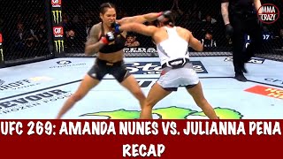 UFC 269 Amanda Nunes vs Julianna Pena Recap [upl. by Eirrak654]