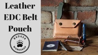 Leather EDC Belt Pouch [upl. by Joacimah]