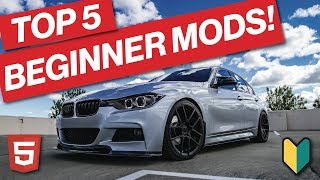 TOP 5 F30 BMW BEGINNER MODS  YOU SHOULD START HERE [upl. by Phillip]