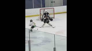 Weston fends off this 2 on 1 with precision hockey sports defense hardwork [upl. by Falda]