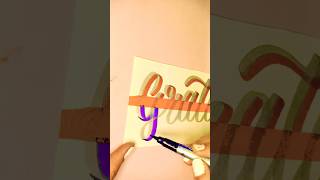 Creative Name Lettering Ideas🩷🌷shorts ytshorts [upl. by Udell]