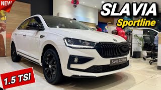 Skoda Slavia Sportline 15  New Variant Launched✅ [upl. by Atinek342]