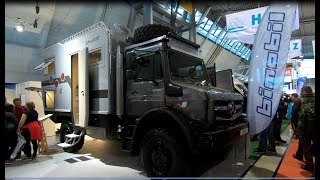 Bimobil EX 435 Expedition Offroad Camper vehicle RV MB Unimog U 4023 walkaround and interior K0333 [upl. by Ajnin]