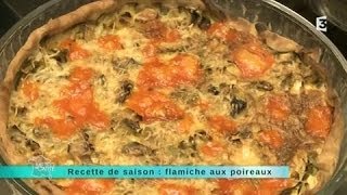 Recette de saison  flamiche aux poireaux [upl. by Lakym]