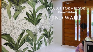 Mural Painting for a Resort • 126th Mural Vlog • Momentum Art Gallery [upl. by Yecam]