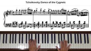 Tchaikovsky Dance of the Cygnets arr Kashkin Piano Tutorial v2 [upl. by Sofer236]