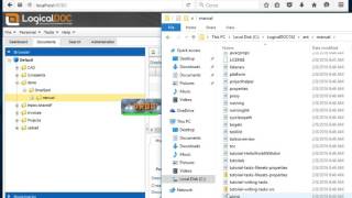 LogicalDOC drop spot  multi folder upload [upl. by Melbourne]