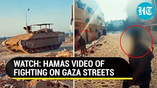 Latest Hamas Video Shows Rocket Attacks On Israel Troops Tanks IDF Bulldozer Set On Fire in Gaza [upl. by Adnawak773]