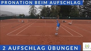 2 Übungen für einen besseren Aufschlag  Pronation im Unterarm verbessern  Tennis Mastery [upl. by Celia]