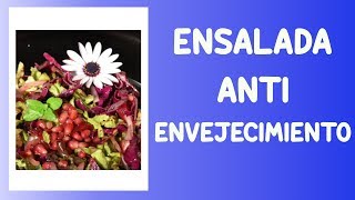 Ensalada para ACOMPAÑAR con frutos rojos AYUDA A PREVENIR EL ENVEJECIMIENTO [upl. by Borden17]