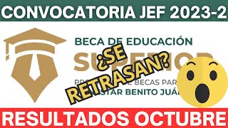 RESULTADOS ¿SE RETRASAN Beca Jóvenes Escribiendo el Futuro 20232 Octubre [upl. by Suaeddaht]