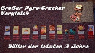 Großer PyroCracker Vergleich 2014  3 Kamera Perspektiven  Böller der letzten 3 Jahre [upl. by Seugram190]