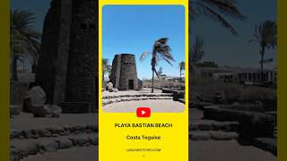 🏖️ LANZAROTE 2024 Beach Playa Bastian in Costa Teguise Lanzarote WalkingTour [upl. by Linnie]