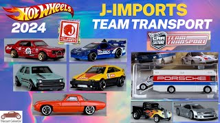 Hot Wheels 2024 JIMPORTS Japan Series  Team Transport Porsche Skyline Mercedes CRX Mazda Toyota [upl. by Ajani431]