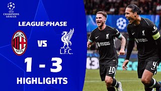 AC Milan vs Liverpool 13 Highlights amp Goals  UEFA Champions League 202425 [upl. by Knah]