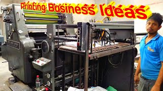 Heidelberg Printing Press Printing Press Machine Working Printing Business Ideas Printing Machine [upl. by Ahsyle]