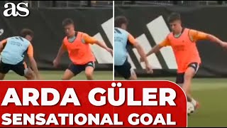 ARDA GÜLER impresses with SENSATIONAL GOAL and peak fitness during REAL MADRIDS TRAINING in CHICAGO [upl. by Blader]