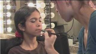 Applying Theatrical Makeup  How to Apply Stage Makeup to Children [upl. by Ehpotsirhc]