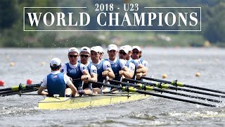 U23 World Championship Cox recording  US 8 522480 World Record [upl. by Barris]