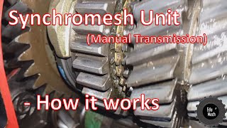 Synchromesh unit Manual Car Transmission  How it works [upl. by Yramesor]