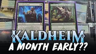 Kaldheim LEAK Pulled From Commander Legends Collector Booster  Magic The Gathering [upl. by Esereht]