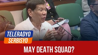 Duterte admits having death squad  Teleradyo Serbisyo 29 October 2024 [upl. by Acissaj890]