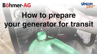 BöhmerAG Petrol Generator  Shipment Preparation Instructional Video [upl. by Neufer335]