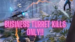 FORTNITE SOLOS Using Business Turret Kills Only [upl. by Andrews]