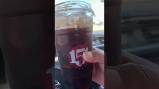 Protein coffee using coffee shop cold brew weightlossjourney premierprotein icedcoffee fundrink [upl. by Tamis]