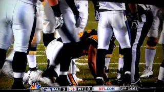 Ray Lewis hit on Heniz ward [upl. by Aiset]